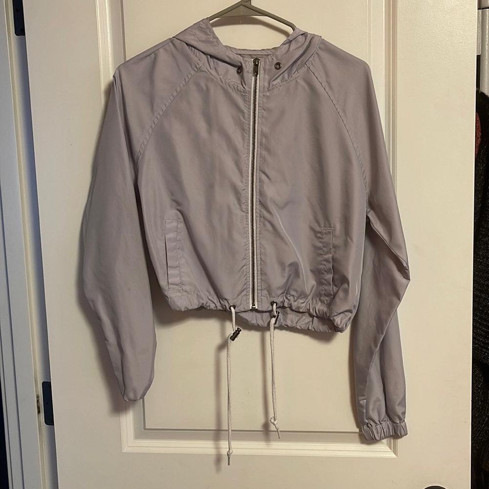 lightweight purple windbreaker